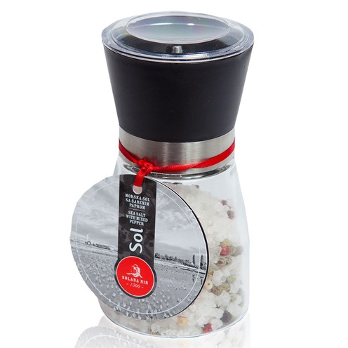 Morska sol sa šarenim paprom, mlinac 160 g