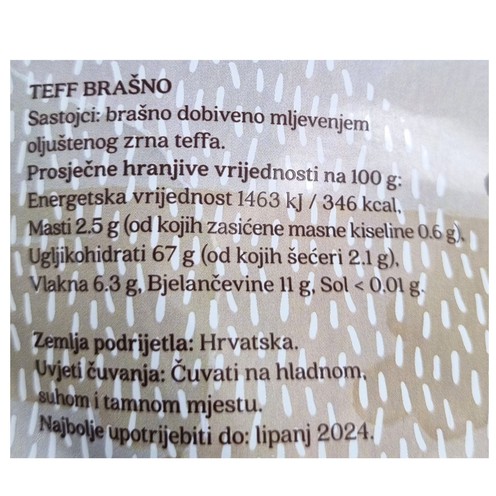 Teff brašno 500 g