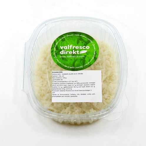 Kuhana riža - dodatak za juhu za 2 osobe (150 g)