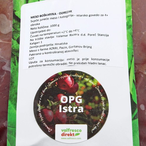 Odrezak boškarina za 4 osobe (1 kg)