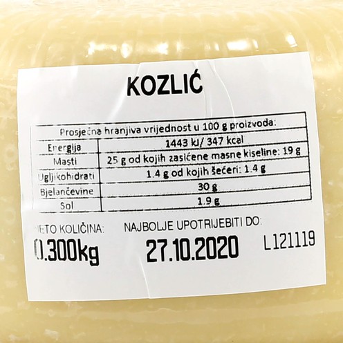 Kozlić - kozji sir cca 300 g