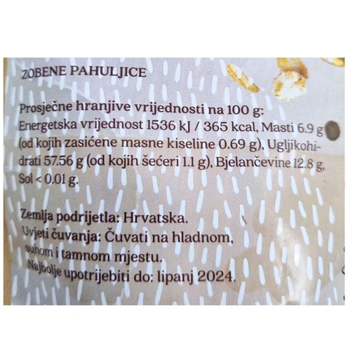 Zobene pahuljice 500 g